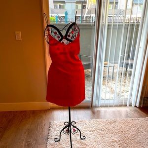 (M) Satin Dress+ Top